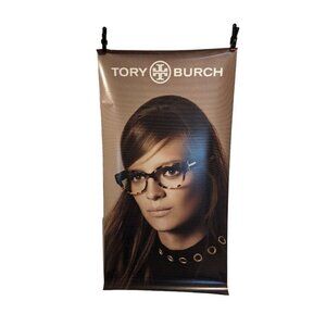Y2K Tory Burch Retro Optical Store Front HUGE 30x60" Vinyl Advert Poster Banner